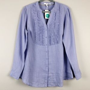Boden Linen Button Up Blouse